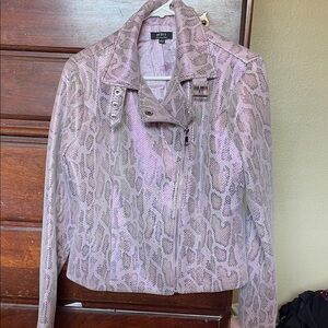Privy Lavender Snake Print Jacket, Large!